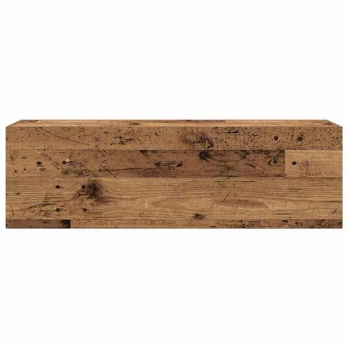 Væghængt badeværelsesskab 100x25x30 cm konstrueret træ