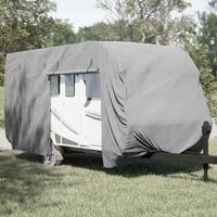 Overtræk til campingvogn 460x250x220 cm ikke-vævet stof grå