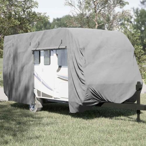 Overtræk til campingvogn 460x250x220 cm ikke-vævet stof grå