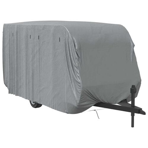Overtræk til campingvogn 460x250x220 cm ikke-vævet stof grå