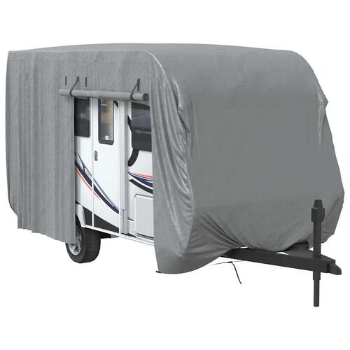 Overtræk til campingvogn 460x250x220 cm ikke-vævet stof grå