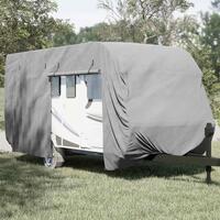 Overtræk til campingvogn 610x250x220 cm ikke-vævet stof grå