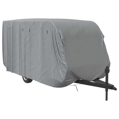 Overtræk til campingvogn 610x250x220 cm ikke-vævet stof grå