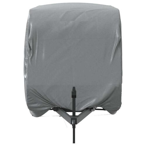 Overtræk til campingvogn 610x250x220 cm ikke-vævet stof grå