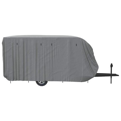 Overtræk til campingvogn 610x250x220 cm ikke-vævet stof grå
