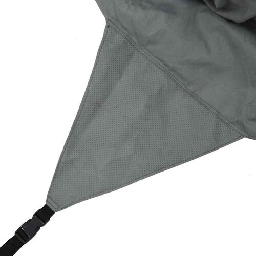 Overtræk til campingvogn 610x250x220 cm ikke-vævet stof grå