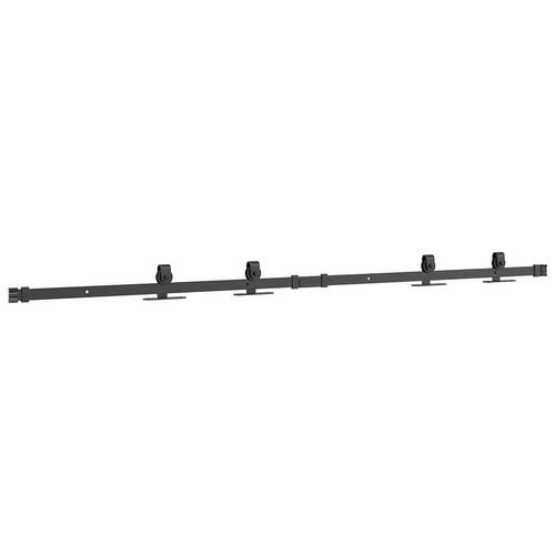 Skydelågesæt til skabe kulstofstål 152 cm