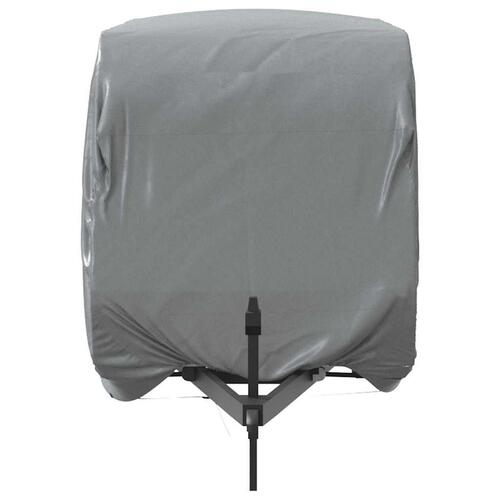 Overtræk til campingvogn 670x250x220 cm ikke-vævet stof grå
