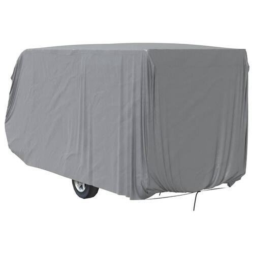 Overtræk til campingvogn 670x250x220 cm ikke-vævet stof grå