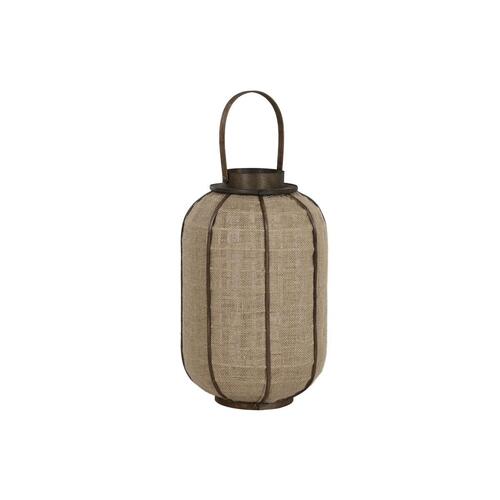 Lyseholder Home ESPRIT Natur Jute Bambus 29,5 x 29,5 x 46 cm