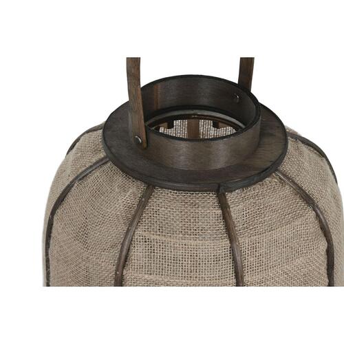 Lyseholder Home ESPRIT Natur Jute Bambus 29,5 x 29,5 x 46 cm