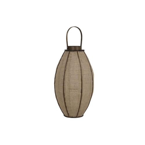 Lyseholder Home ESPRIT Natur Jute Bambus 34 x 34 x 60 cm