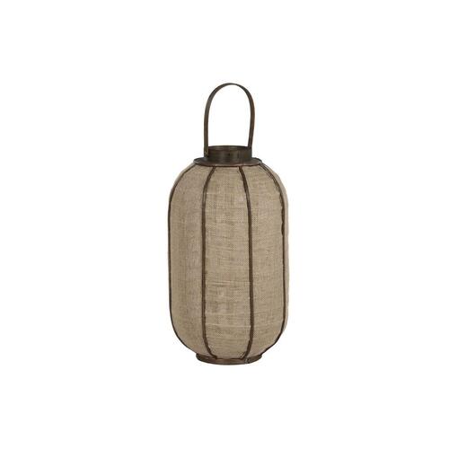 Lyseholder Home ESPRIT Natur Jute Bambus 31,5 x 31,5 x 53 cm