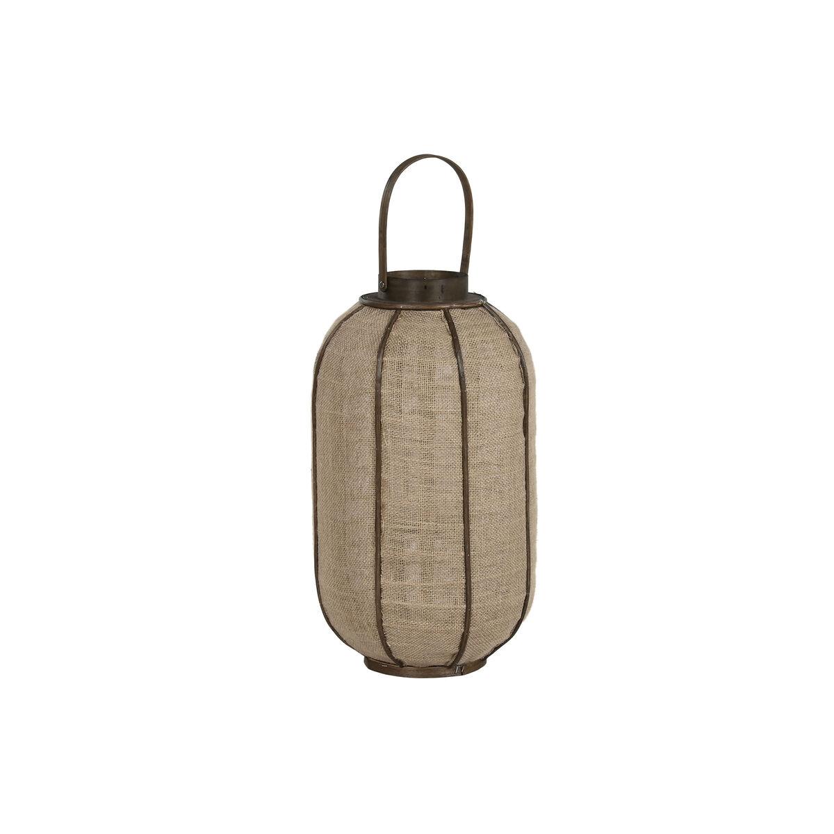 Lyseholder Home ESPRIT Natur Jute Bambus 31,5 x 31,5 x 53 cm