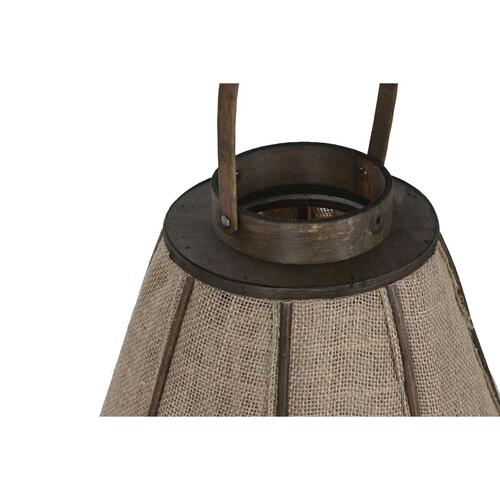 Lyseholder Home ESPRIT Natur Jute Bambus 41,5 x 41,5 x 57 cm