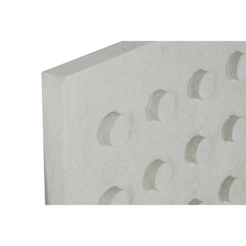 Vægdekoration Home ESPRIT Hvid Træ MDF Moderne 80 x 6,5 x 80 cm
