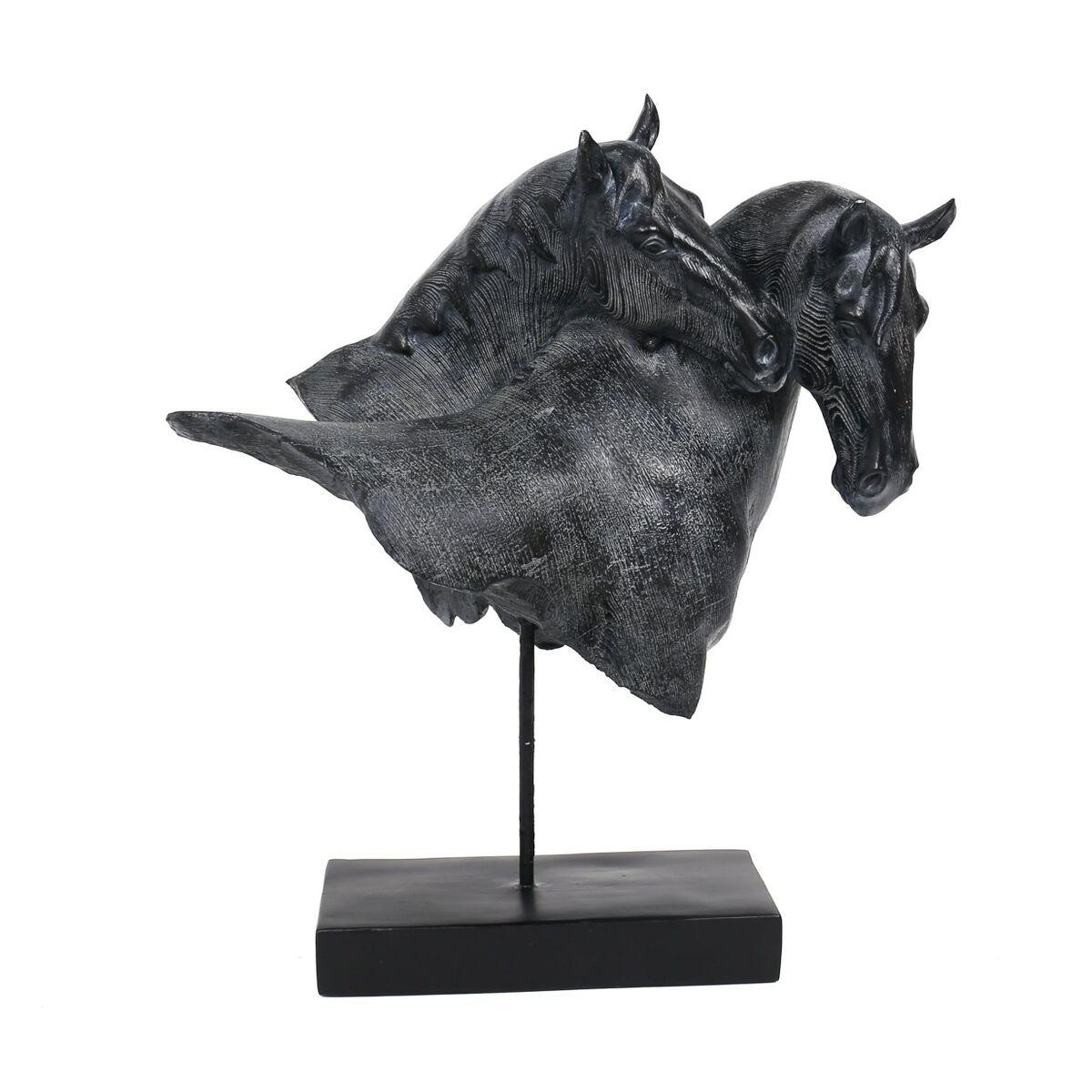 Dekorativ figur i harpiks - heste, 41,5 × 21,5 × 47 cm