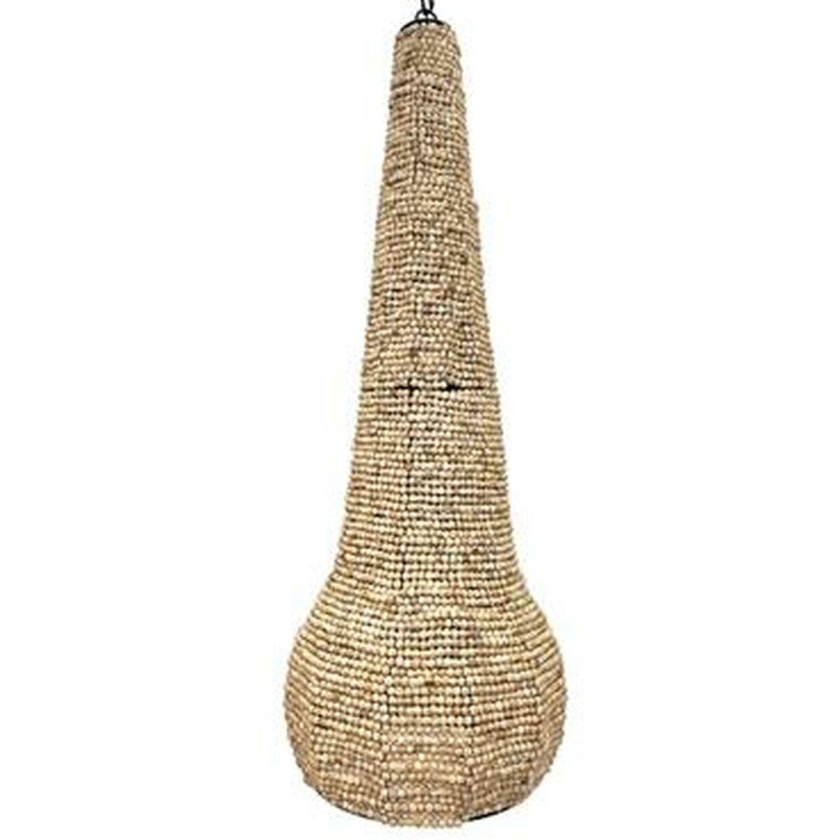 Loftslampe i natur træ og metal, E27, 50 W - 36,5 × 36,5 × 174,5 cm