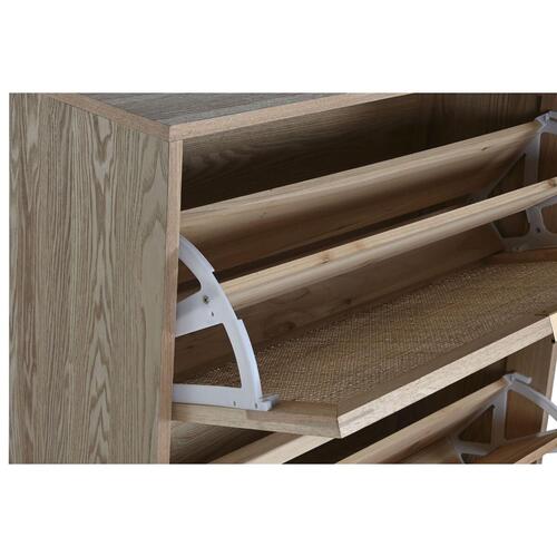 Skostativ Home ESPRIT Natur Tropisk 76 x 29 x 100 cm