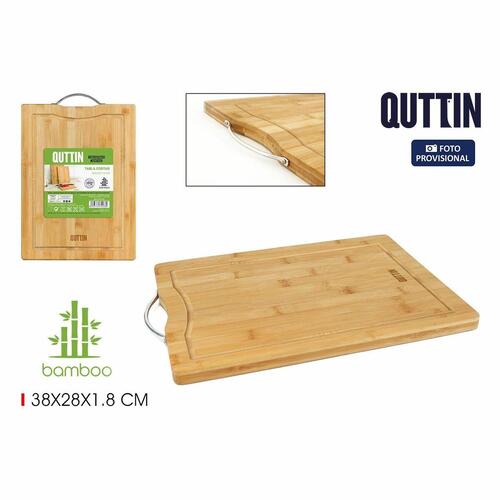 Skærebræt Quttin Bambus 38 x 28 x 1,8 cm (12 enheder)