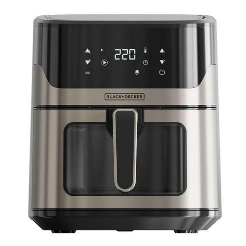 Airfryer Black & Decker BXAF6500E Sort Sølvfarvet 1600 W 6,5 L