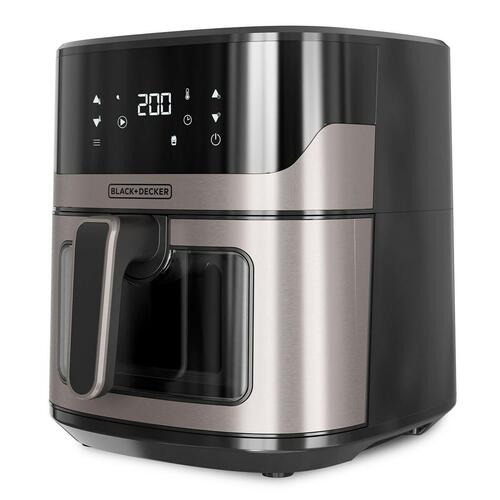 Airfryer Black & Decker BXAF6500E Sort Sølvfarvet 1600 W 6,5 L