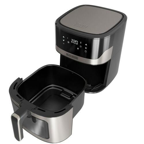 Airfryer Black & Decker BXAF6500E Sort Sølvfarvet 1600 W 6,5 L