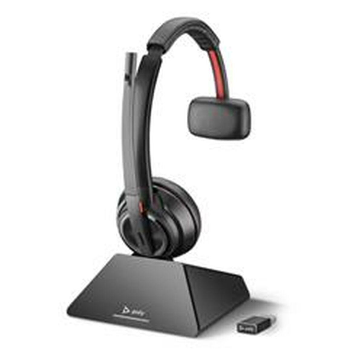 Poly trådløst mono-headset 8D3E9AA#ABB - Sort billede