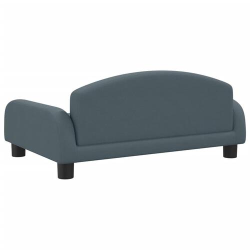 Sofa til børn 70x45x30 cm stof mørkegrå