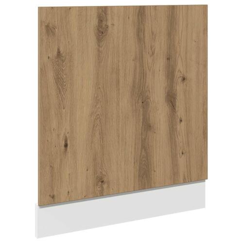 Låge til opvaskemaskine 60x1,5x67 cm konstrueret træ kunsteg