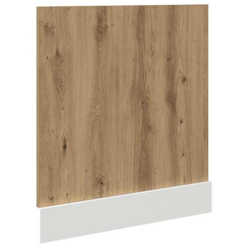 Låge til opvaskemaskine 60x1,5x67 cm konstrueret træ kunsteg