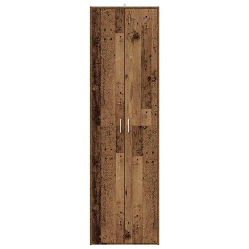 Garderobeskab 55x25x189 cm konstrueret træ antikt træ