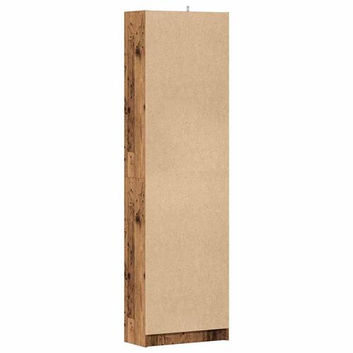 Garderobeskab 55x25x189 cm konstrueret træ antikt træ