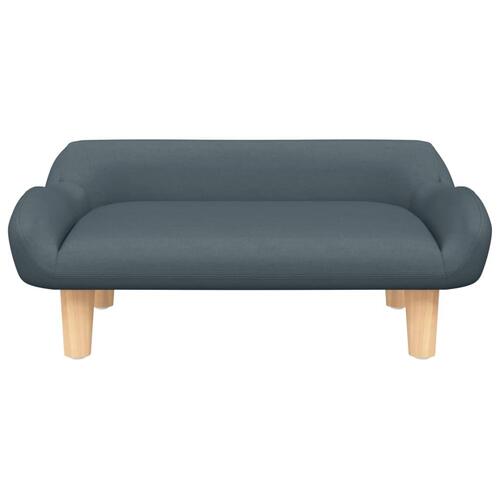 Sofa til børn 70x40x24 cm stof mørkegrå