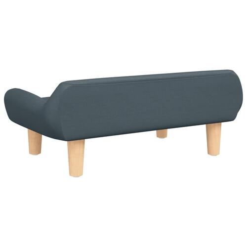 Sofa til børn 70x40x24 cm stof mørkegrå