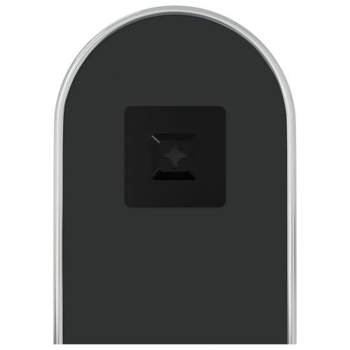 Vægspejl 40x15 cm oval sølvfarvet