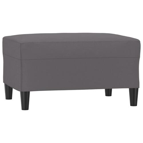 Sofasæt 4 dele med hynder kunstlæder grå