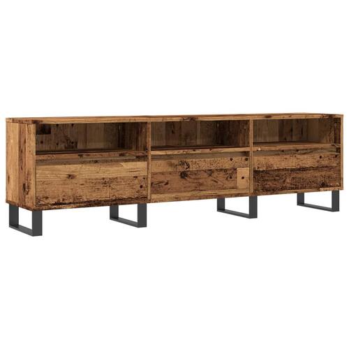 Tv-bord 150x30x44,5 cm konstrueret træ antikt trælook