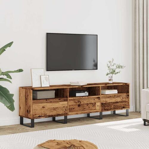 Tv-bord 150x30x44,5 cm konstrueret træ antikt trælook