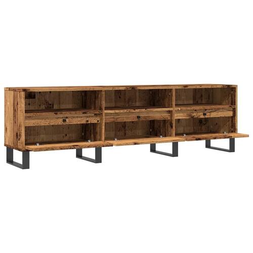 Tv-bord 150x30x44,5 cm konstrueret træ antikt trælook