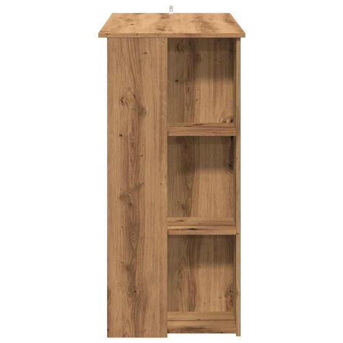 Barbord med hylde 102x50x103,5 cm konstrueret træ kunsteg