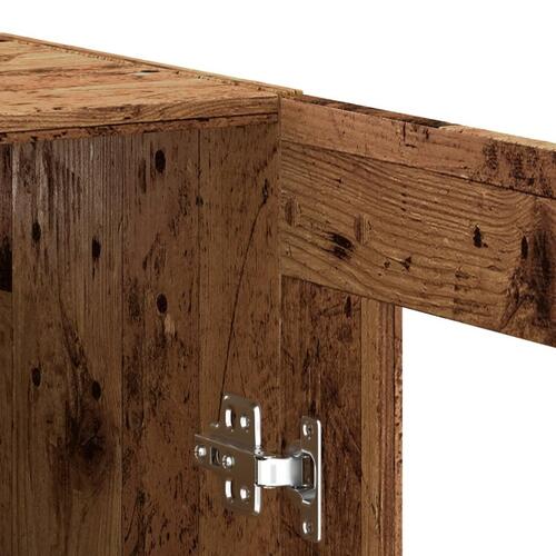 Skænk 69,5x34x90 cm konstrueret træ antikt trælook