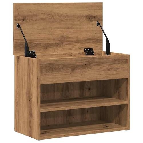 Skobænk 60x30x45 cm konstrueret træ kunsteg