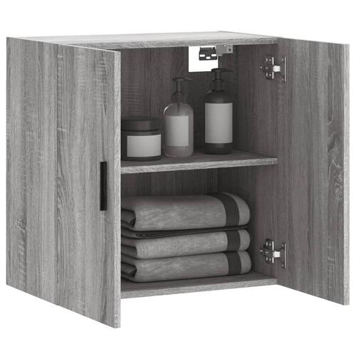 Vægskab 60x31x60 cm konstrueret træ grå sonoma-eg
