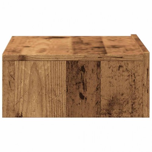 Tv-bord med LED-lys - 60×35×15,5 cm - antikt træ