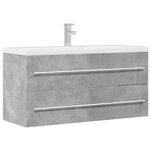 Vaskeskab 100x38,5x48 cm spånplade betongrå