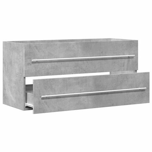 Vaskeskab 100x38,5x48 cm spånplade betongrå