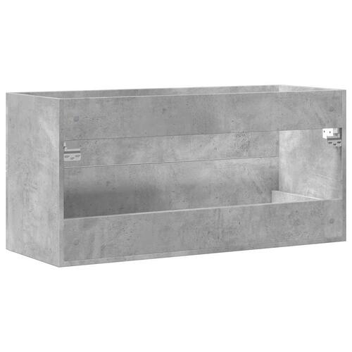 Vaskeskab 100x38,5x48 cm spånplade betongrå