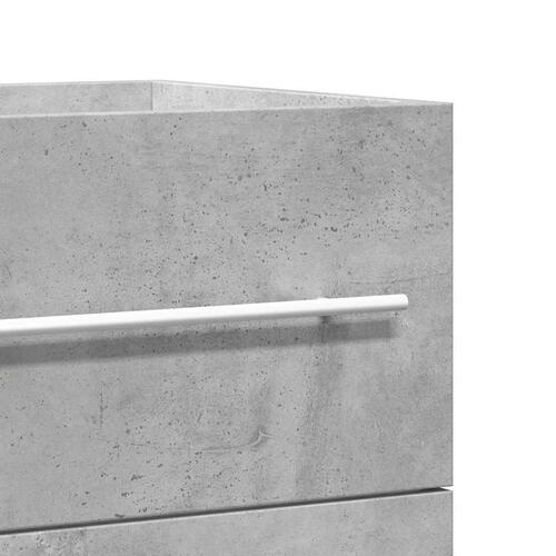 Vaskeskab 100x38,5x48 cm spånplade betongrå