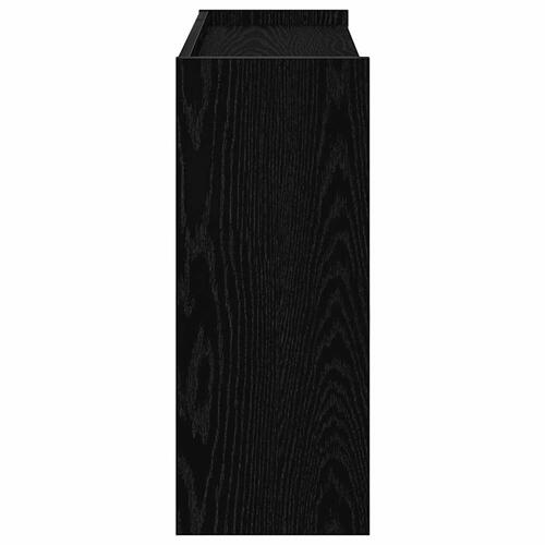 Skostativ 80x25x62 cm konstrueret træ sort